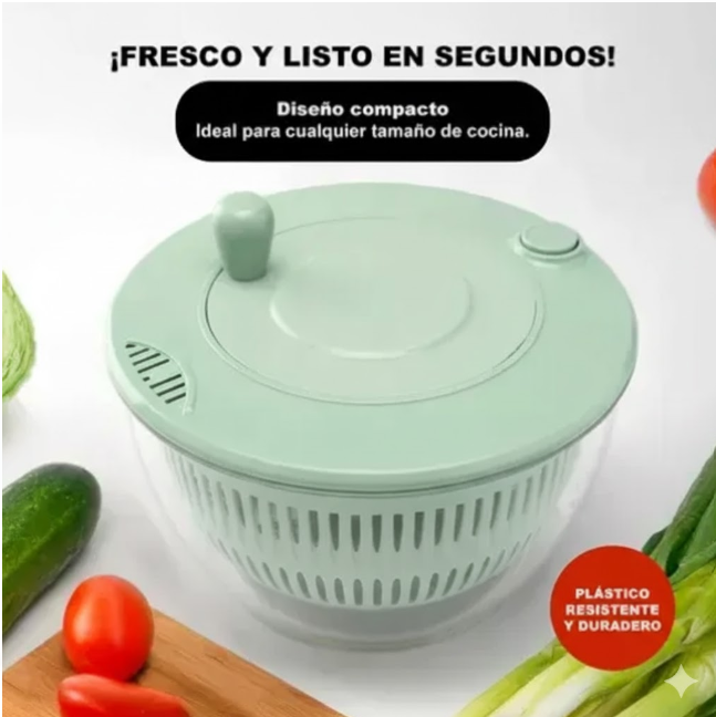 Centrifugador De Verduras 3 En 1 Escurridor Secador Ensalada DK-14