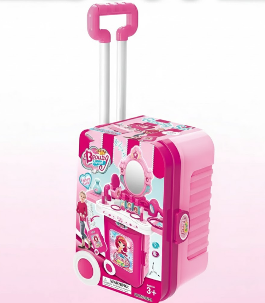 Maleta Armable 3 En 1 Accesorios Tocador Accesorios Juguete