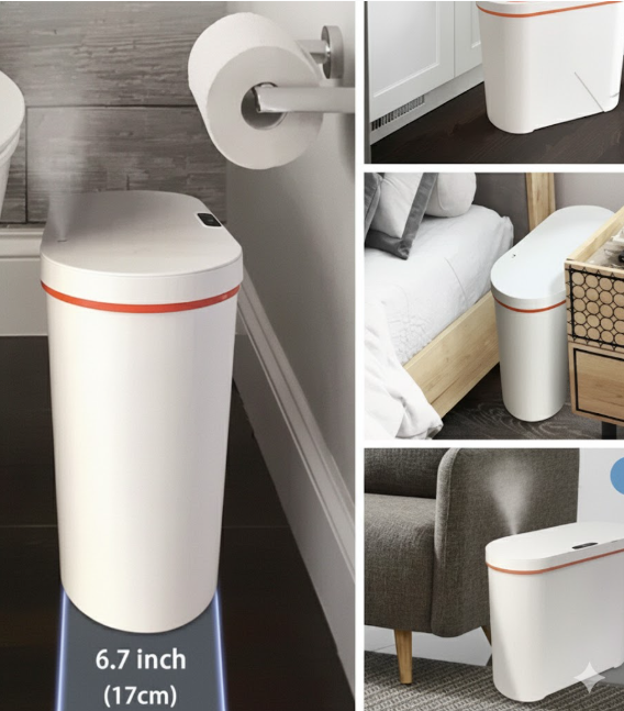 Caneca De Basura Touch Con Sensor Y Difusor Aromas 660