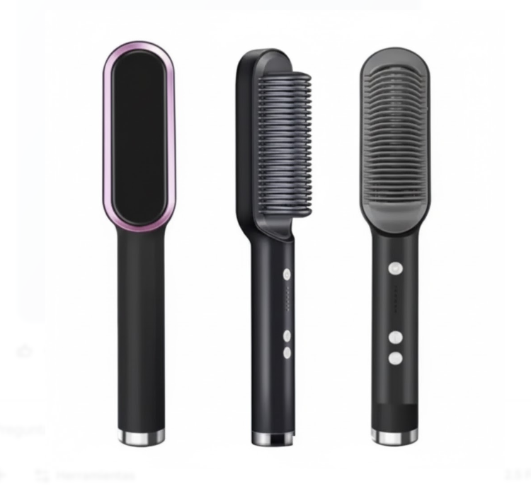 Cepillo Alisador Con Control De Temperatura