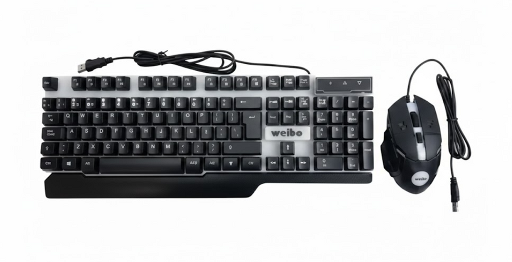 Combo Teclado Y Mouse Gamer Ref:Wb-550 Luces