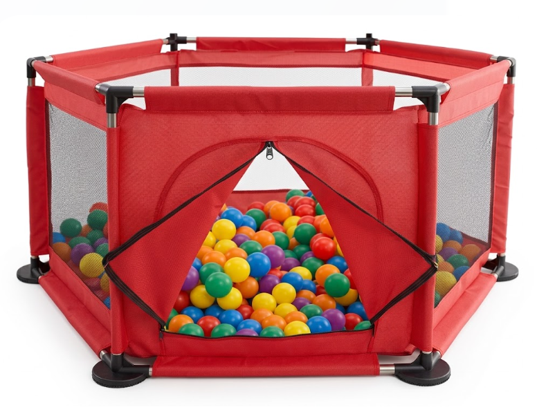 Piscina De Pelotas Para Niños Armable 1.2m X 60 Cm + 30 Pelotas