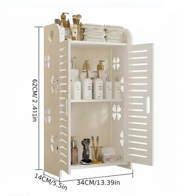 Estante De Baño Flotante Con Puertas