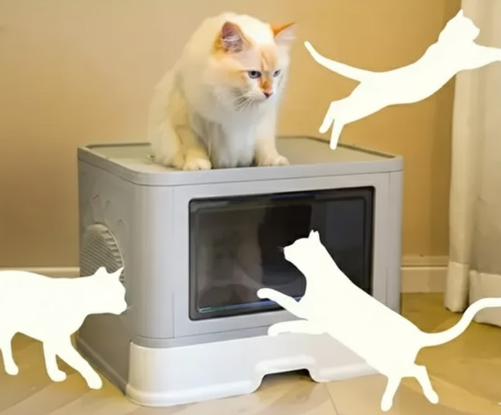 Caja Arenero Plegable Para Gatos Con Tapa CSG-C006