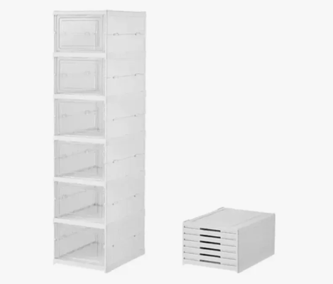 Organizador De Zapatos 6 Niveles Acrílico Plegable PC188