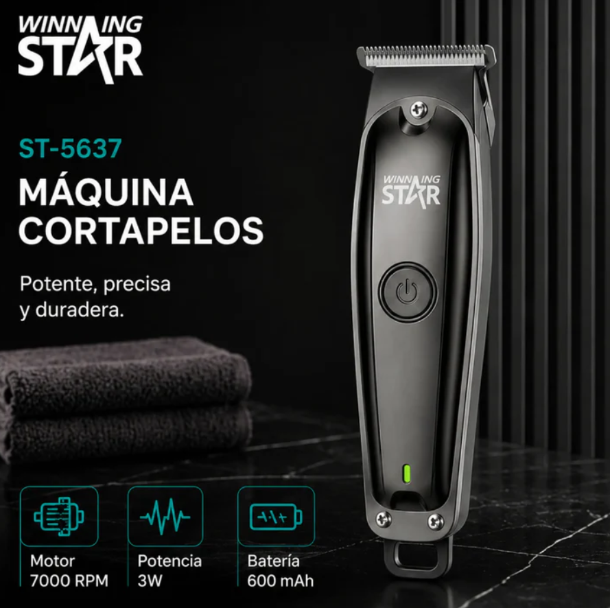 Máquina Peluquera Recargable Winning Star ST-5637