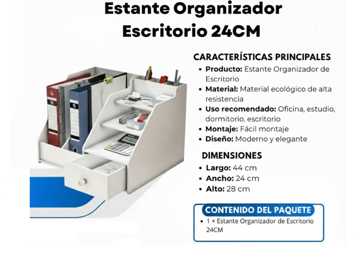 Estante Organizador Escritorio 24CM