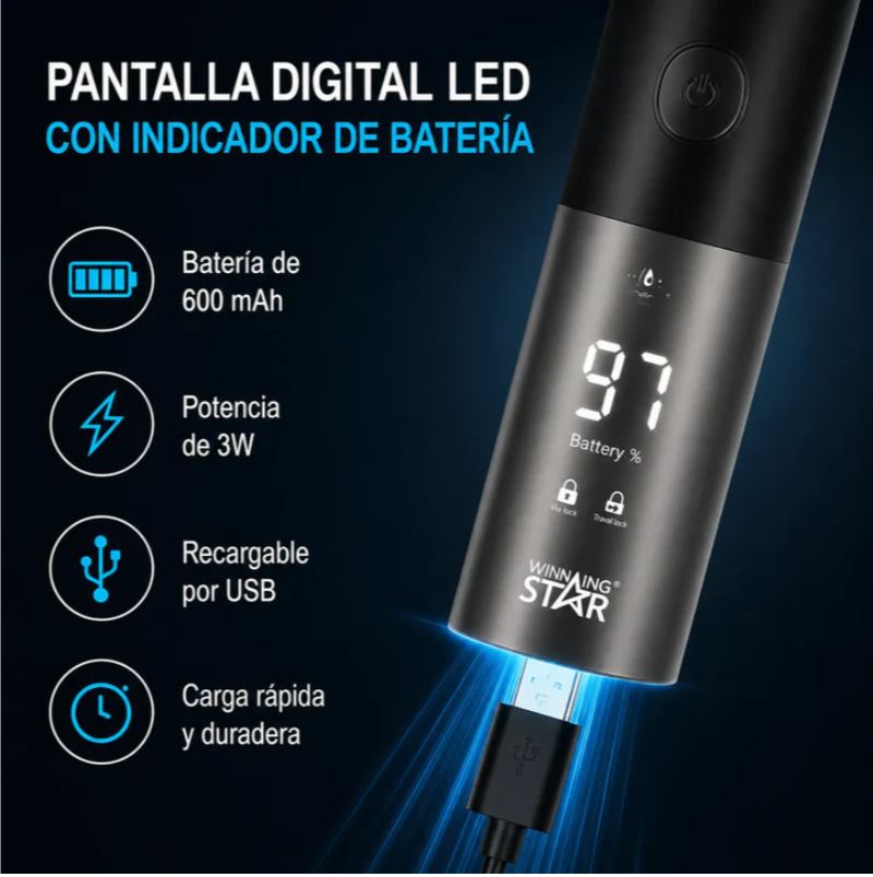 Máquina Afeitadora Winning Star Con Pantalla LED ST-5683-QS