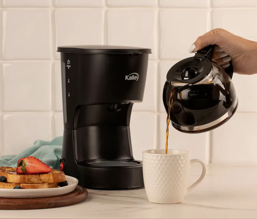 Cafetera Kalley De 610 Ml Y Taza De Vidrio K-MCM4N