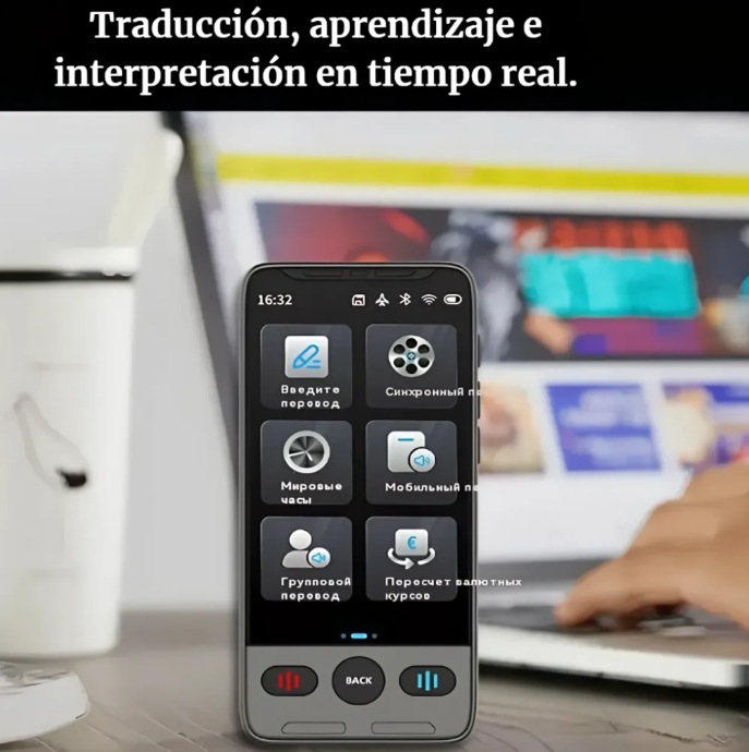Traductor Voz Smart Tiempo Real 142 Idiomas Portátil T02