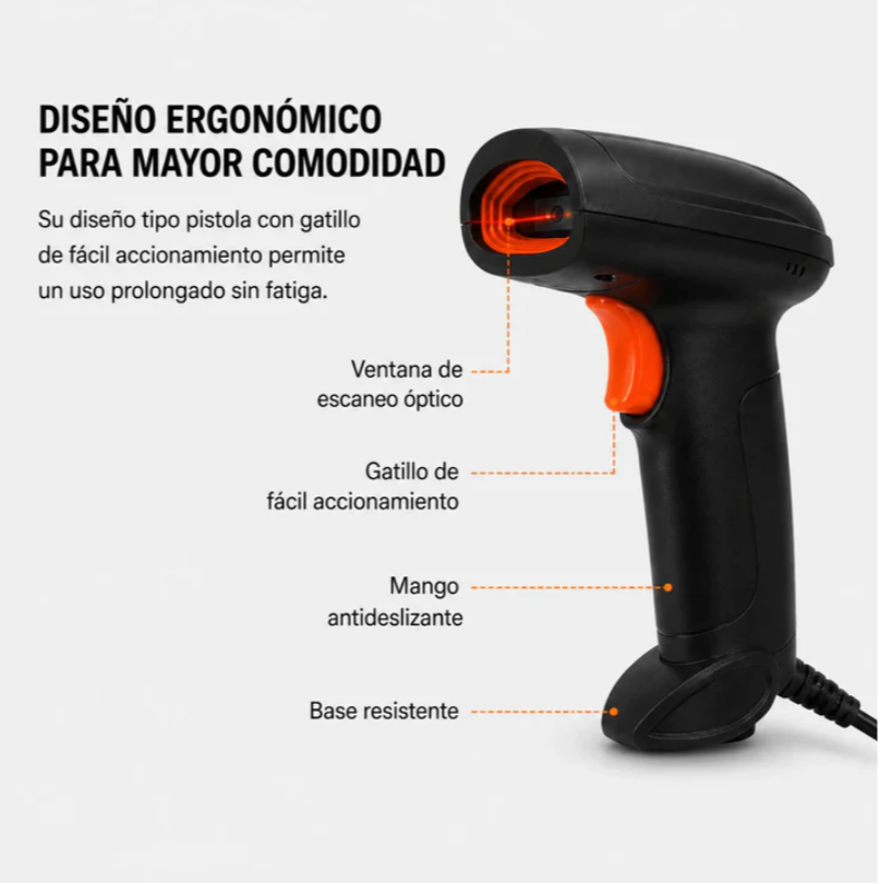 Pistola Lector De Código De Barras USB Plug & Play Baihuo City MY-7715