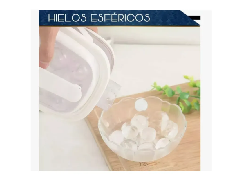 Hielera Botella Portátil Molde De Hielos Esféricos