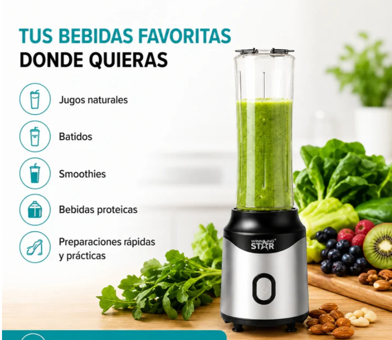 Licuadora Personal Portátil Winning Star ST-2091