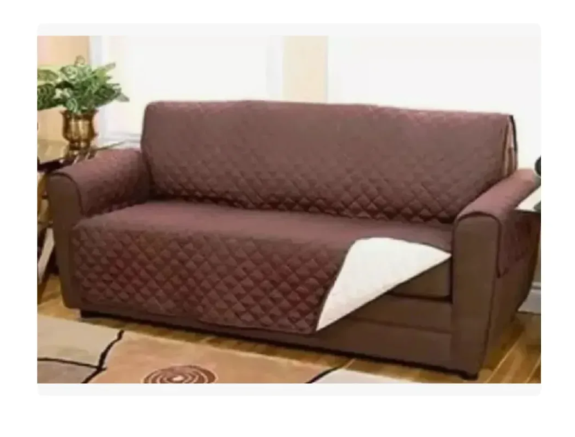 Forro Protector Para Sofá Doble Faz Cubre Sofá 3 Puestos Lavable