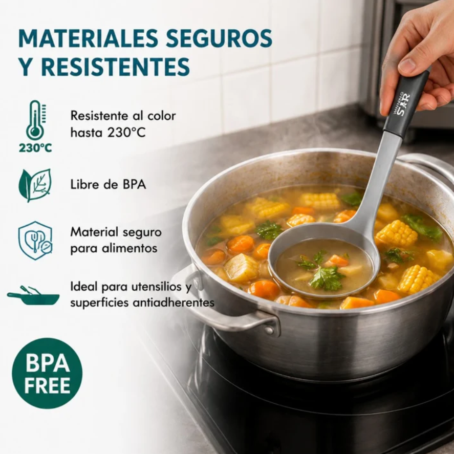 Set De Utensilios De Cocina Winning Star 10 Piezas ST-7508