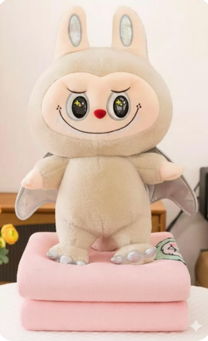 Peluche De Labubu Con Cobija