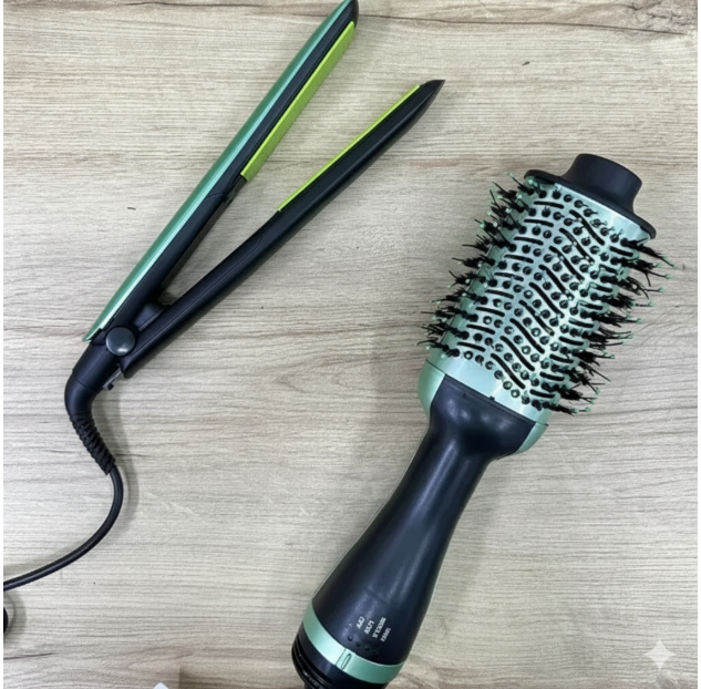 Combo 2 En 1 Plancha + Cepillo Secado PRO-2501