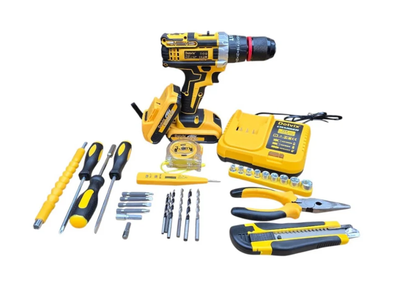 Kit Taladro Eléctrico Dotvix Doble Batería DOT-36V