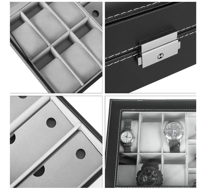 Estuche Organizador De Relojes y Gafas W75-BW75-C