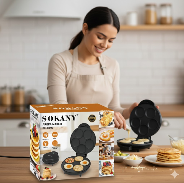 Máquina Para Pancakes Sokany 08095