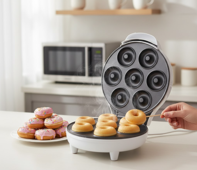 Maquina Para Hacer Donas Repostería Eléctrica