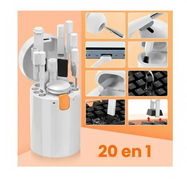 Kit Cepillo Limpieza 20 en 1 Multifuncional Q20