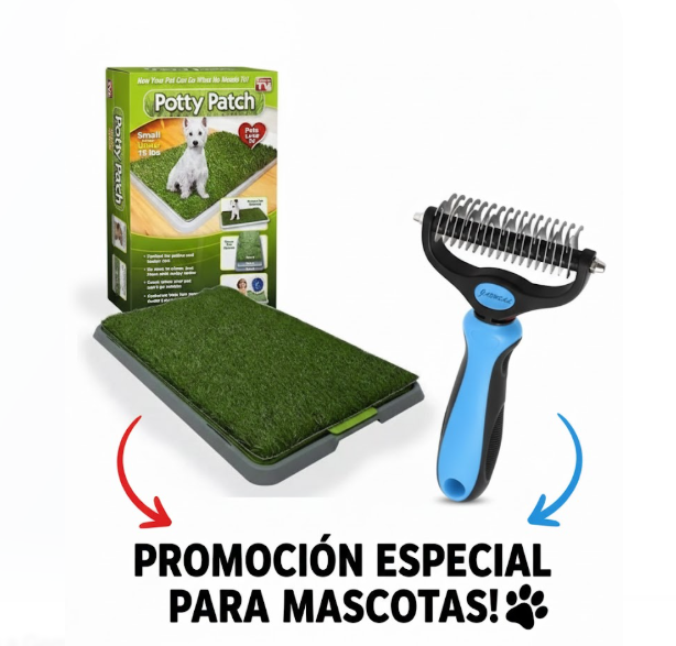 Combo Tapete Baño Para Perros + Cepillo Pet Croming Removedor Cortanudos  Para Mascotas