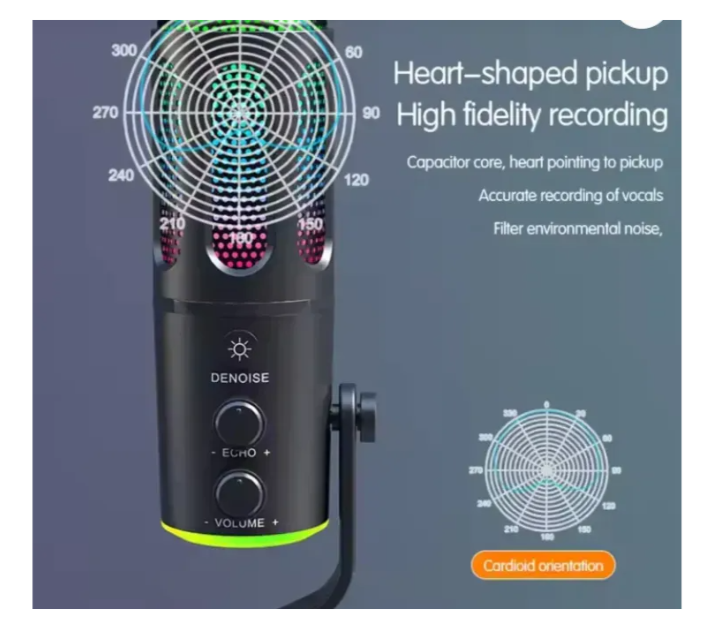 Micrófono Para Streaming Con Luces RGB Ref:SU8H