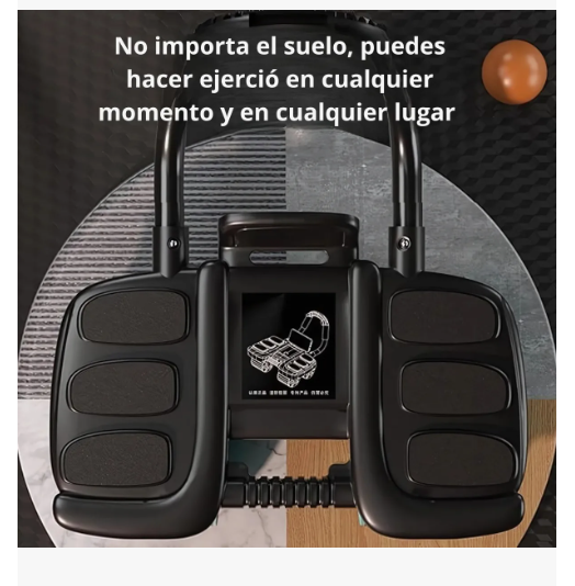 Rueda Abdominal De Rebote "4 Ruedas" Metálica
