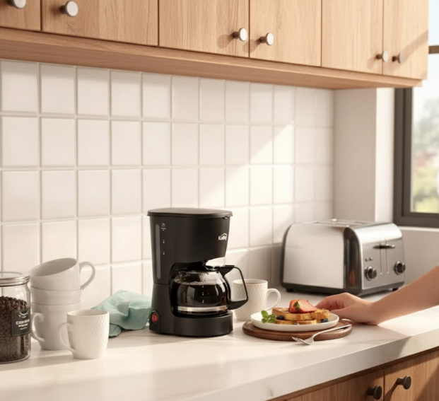 Cafetera Kalley De 610 Ml Y Taza De Vidrio K-MCM4N
