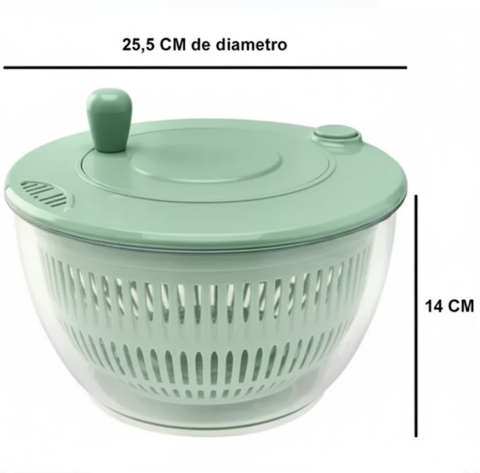 Centrifugador De Verduras 3 En 1 Escurridor Secador Ensalada DK-14