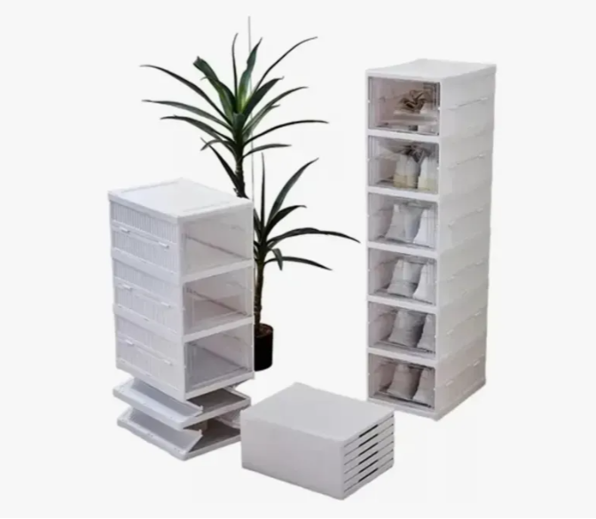 Organizador De Zapatos 6 Niveles Acrílico Plegable PC188