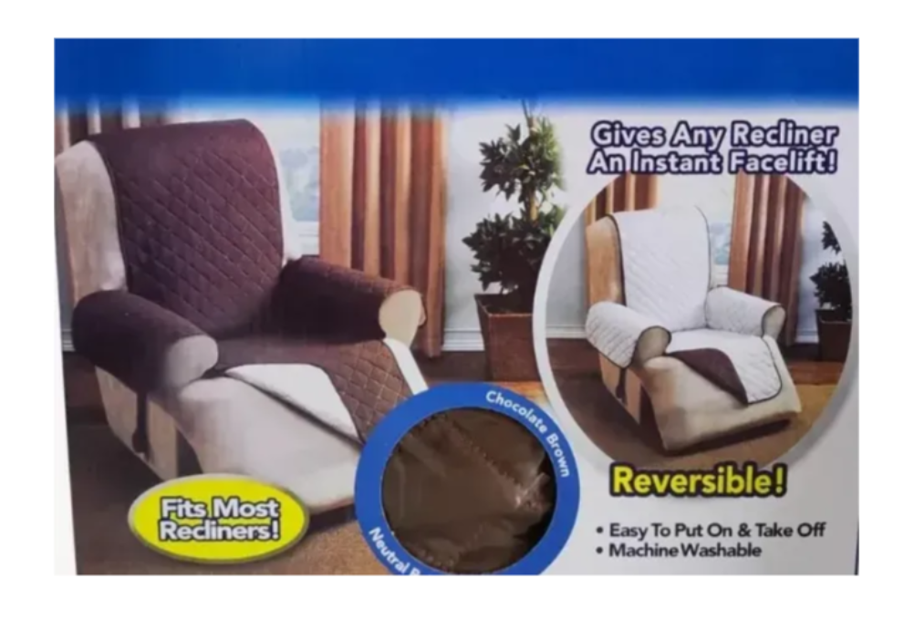 Cubierta Protectora Doble Faz Anti Pelos Lavable Funda Sofá 1 Puesto