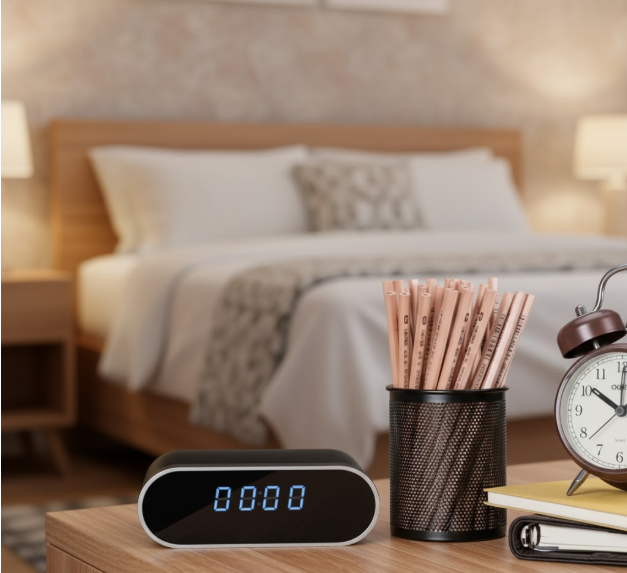 Cámara Espía Reloj Despertador Dormitorio Visión Nocturna