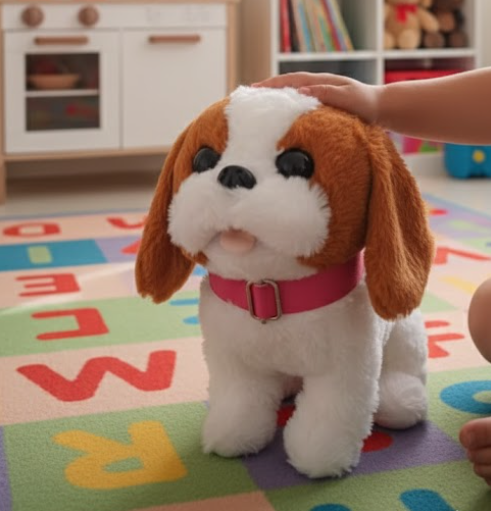 Perro Peluche Interactivo Camina Y Ladra