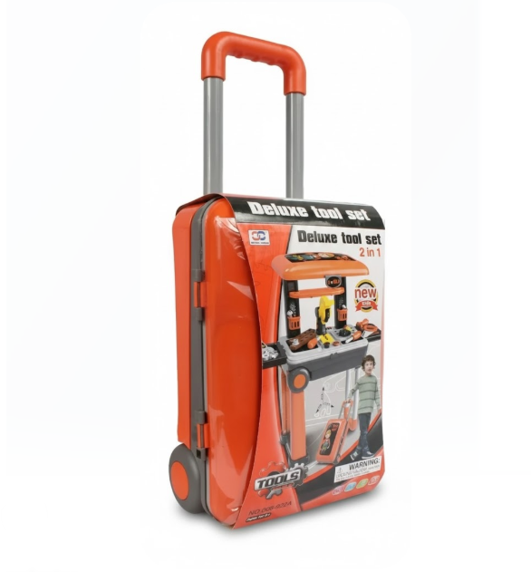 Set De Herramientas De Juguete Maleta Con Ruedas 008-922A