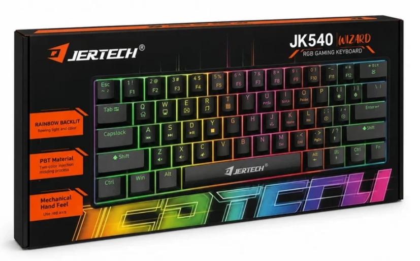Teclado Mecánico Gamer Retroiluminado Alámbrico Tipo C Jertech JK540