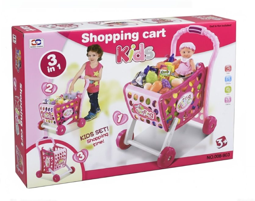 Carro De Mercado Juguete Carrito De Compras Con Mercado