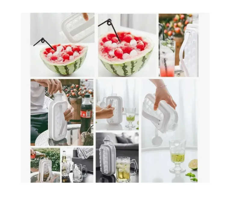 Hielera Botella Portátil Molde De Hielos Esféricos