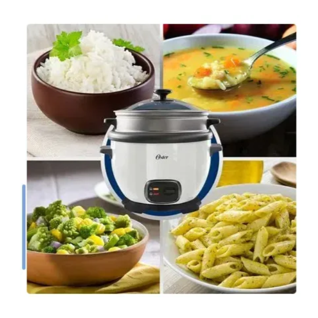 Arrocera Multiusos Oster®, con Función de Mantener Caliente, Capacidad para 10 Tazas, Blanco, Ref: CKSTRC5731W