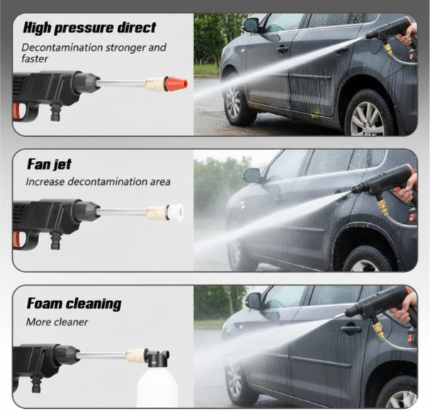 Hidrolavadora Portátil Lavadora Presión Carro Doble Batería