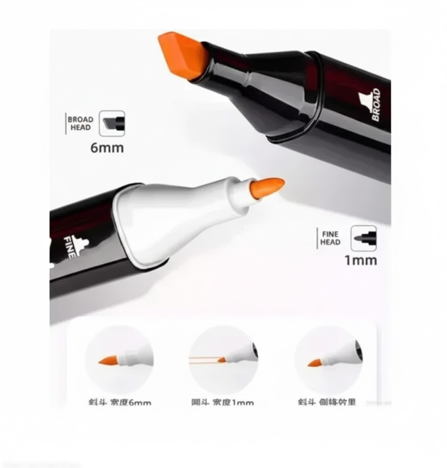 Kit X 60 Marcadores Artísticos De Doble Punta Dibujar