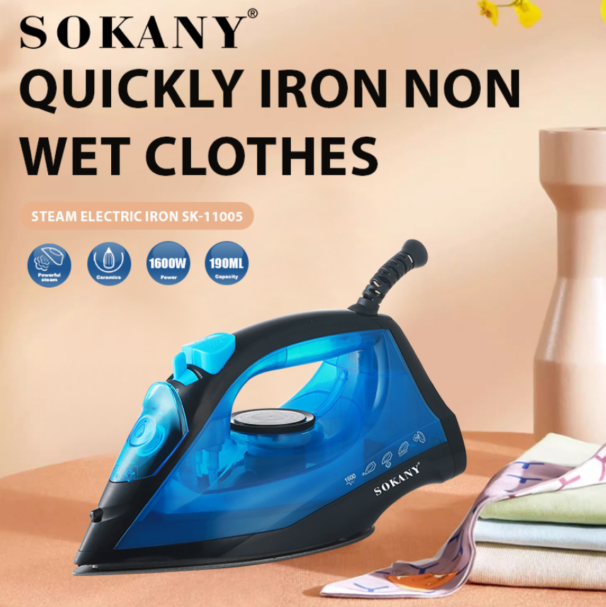 Plancha De Vapor Sokany Con Temperatura Ajustable SK-11005