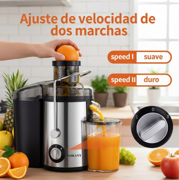 Extractor De Jugos Automático Sokany SK-4000