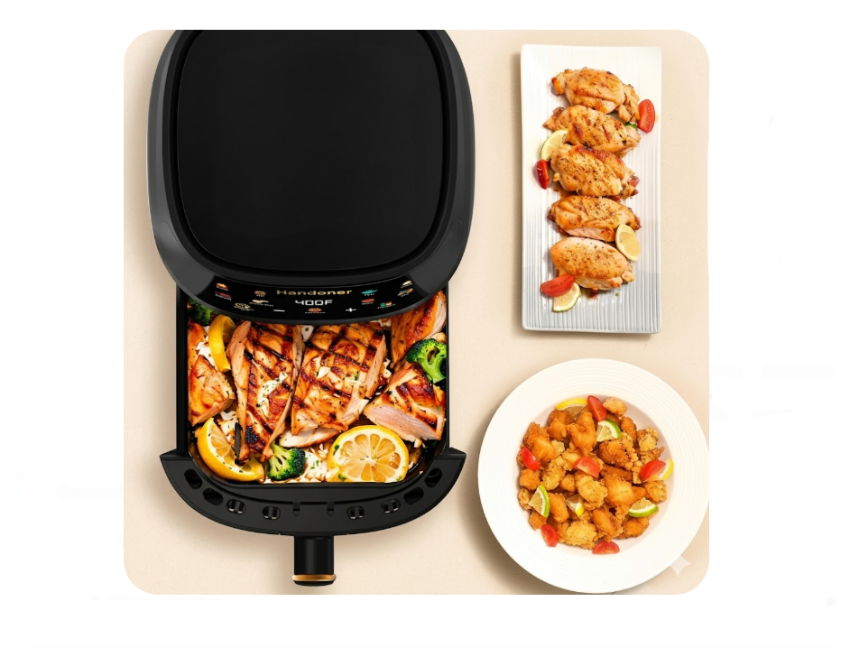 Freidora De Aire X-Home Master Chef De 12L 2600W Ultra-Ventana