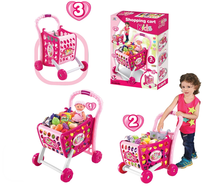 Carro De Mercado Juguete Carrito De Compras Con Mercado
