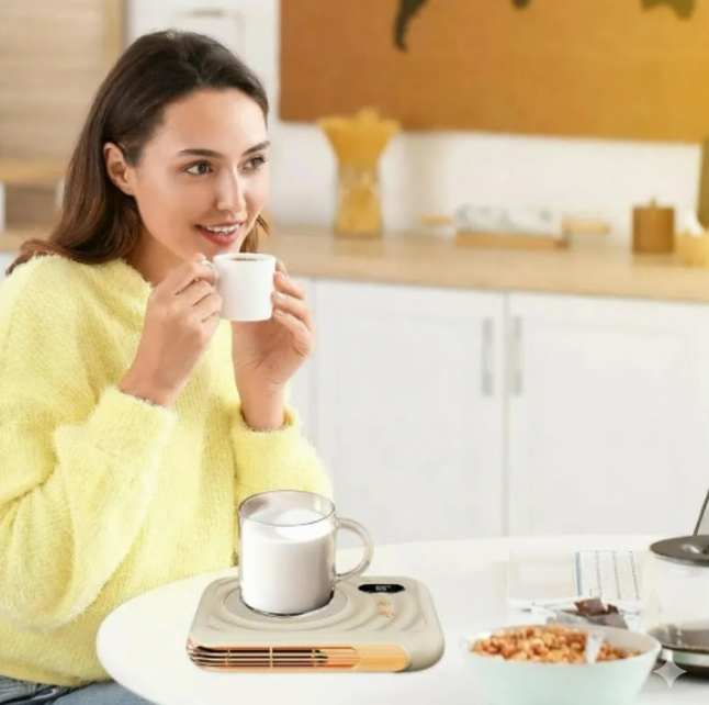Calentador De Tazas Eléctrico Café Bebidas Calientes Portátil