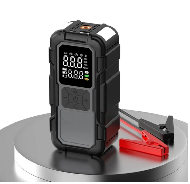 Arrancador De Batería 12V Con Compresor De Aire Y Power Bank Para Vehículos CZK-DH01C