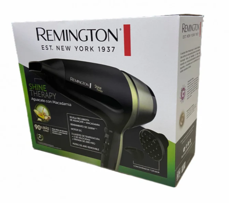 Secador De Cabello Remington Shine Therapy 1900W Con Tecnología Iónica D13A