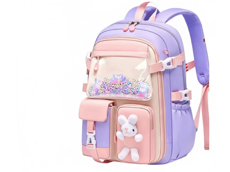 Maleta Kawaii Para Niñas Rosa-Morada